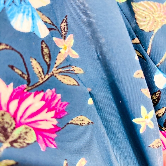 ROBERTO CAVALLI Green and pink floral dress - Picture 10 of 10